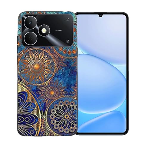 LCEHTOGYE �K�p Realme Note 80 4G�p�P�[�X�A�K�p Realme Note 80 4G (6,74")�ƌ݊����̂��钴���^�u���b�N�\�t�gTPU�V���R���Q���P�[�X�ی�J�o�[ - LLM11
