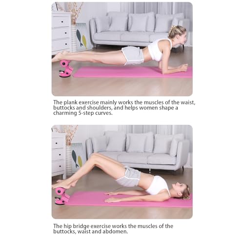 Barra de abdominales con ventosa equipo de ejercicio de suelo ajustable 5