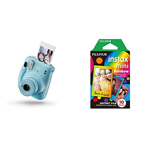Mini 11 Camera, Sky Blue & Mini Frame WW1 Rainbow, Bunt