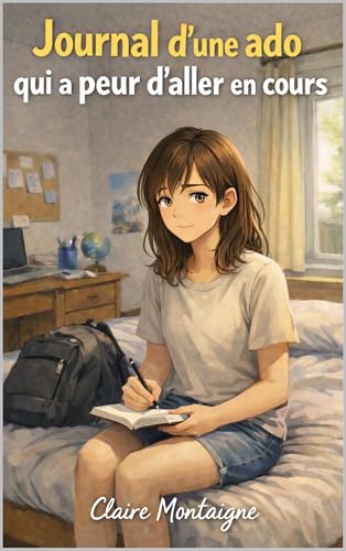 Journal d’une ado qui a peur d’aller en cours: Anxiété scolaire, hypersensibilité et peur du regard des autres chez l’adolescente (French Edition)