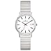 Produktbild Dugena Damen-Armbanduhr 4460750 Moma Comfort, Quarz, weißes Zifferblatt, Edelstahlgehäuse, Mineralglas, Edelstahl-Zugband, 3 bar