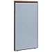 Global Industrial 36-1/4"W x 61-1/2"H Deluxe Office Partition Panel, Blue
