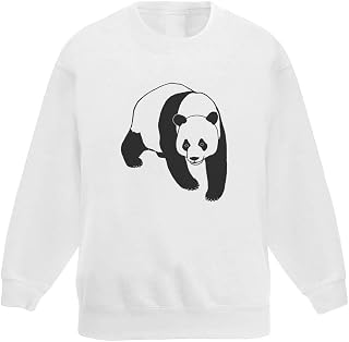 Azeeda 'Walking Panda' Kid's Sweatshirt/Jumper (7-8 Years) (KW00062331)