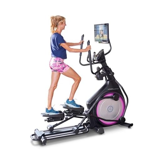 Echelon - Elliptical Exercise Machine | Work Out Equipment for Home Gym | ‎Magnetic Resistance Mechanism | 20 Stride with Single Rail Design | Pre-Programmed LCD Monitor | Convenient Tablet Holder