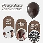 Dark Brown Balloons 145pcs Different Sizes 18 12 10 5 Inch Boho Brown Garland Arch Kit Latex Balloon for Birthday Party Graduation Wedding Anniversary Baby Shower Decoration - Image 3