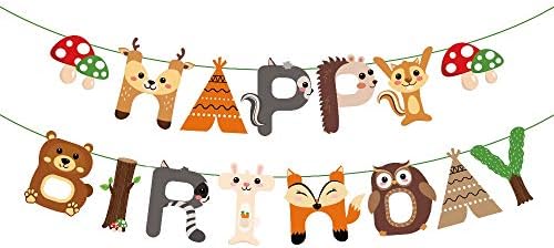 JeVenis Woodland Animals Balloons Woodland Party Supplies Forest Animal Friends Themed Balloons Woodland Animals Birthday Party Decorations Safari Party Decorations