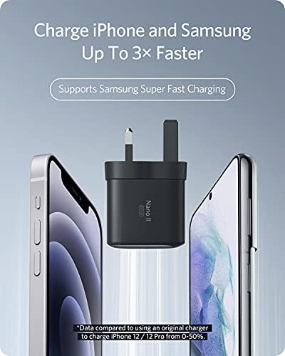 USB C Charger, Anker Nano II 65W GaN II PPS Fast Charger Adapter, Compact Charger for MacBook Pro/Air, Galaxy S20/S10, Dell XPS 13, Note 20/10+, iPhone 13/Pro/Mini, iPad Pro, Pixel, and More