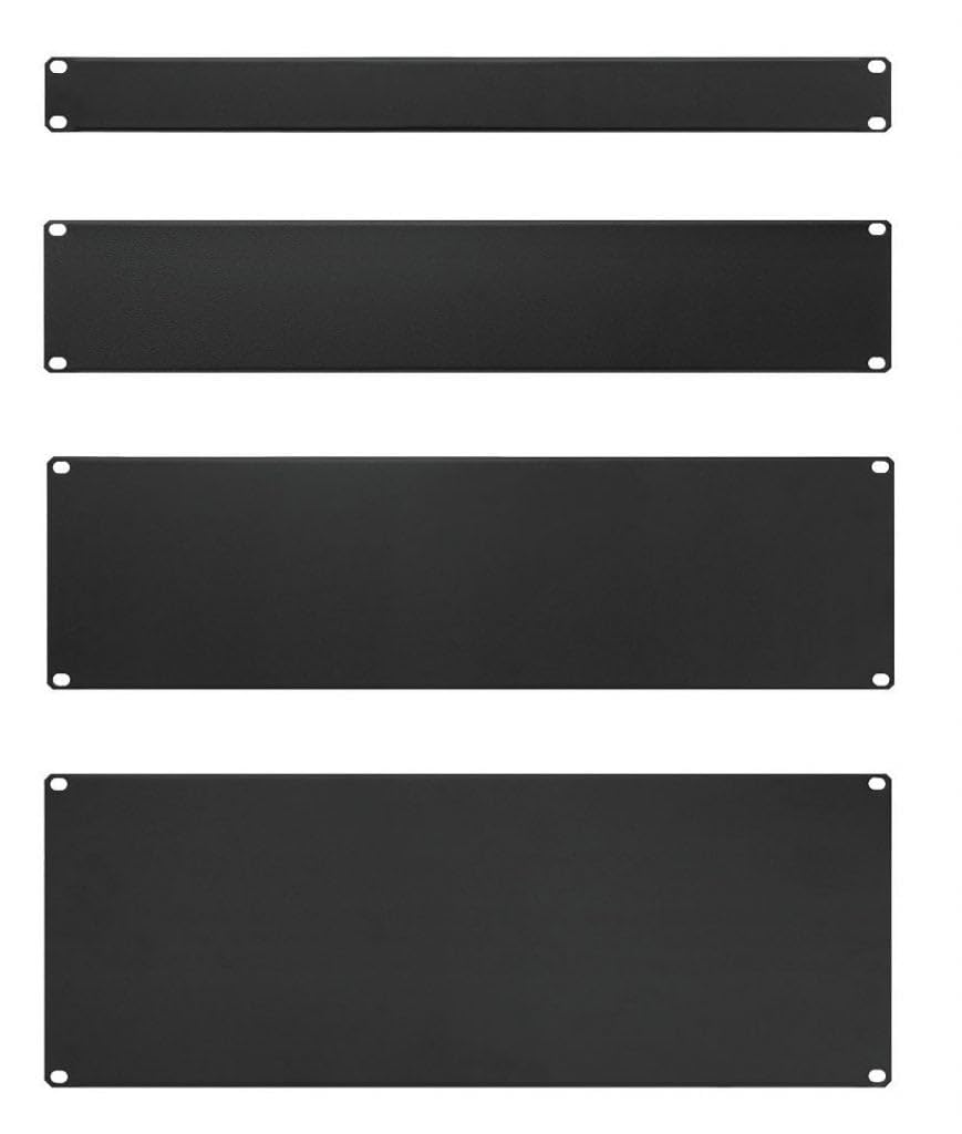 TECHLY Professional 302037 Panel Rack 19'' Czarny 3 jednostki Czarny