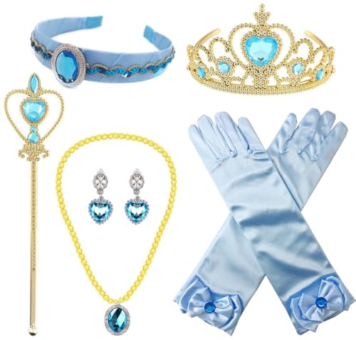 Set 6 Accesorios Disfraz Princesa Jasmine Niñas