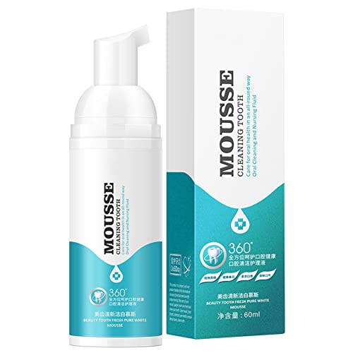 Allbestaye Mousse dentifrice mousse dents blanchissant la bouche eau de lavage enlever les taches de dent haleine fraîche