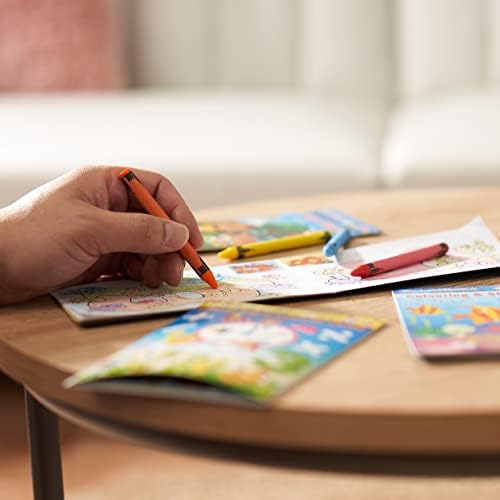 THE TWIDDLERS - 24 mini kolorowanki z naklejkami, wypełniacze i upominki dla dzieci, rozmiar A6 - idealne do szkolnych klas, podróży, na urodziny, wesela, do restauracji