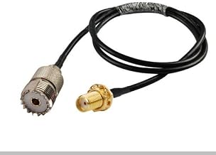 MPD Digital - RF coaxial cable SMA female to UHF SO239 PL259 female RG58 20 inches | Made in the U.S.A.