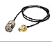RF coaxial cable SMA female to UHF SO239 PL259 female RG58 20 inches | Made in the U.S.A. by MPD Digital (TM)