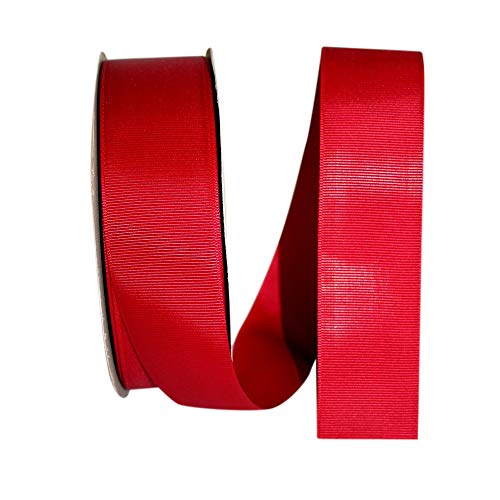 Reliant Ribbon 4900-908-09K Grosgrain Style Ribbon, 1-1/2 Inch X 50 Yards, Scarlet