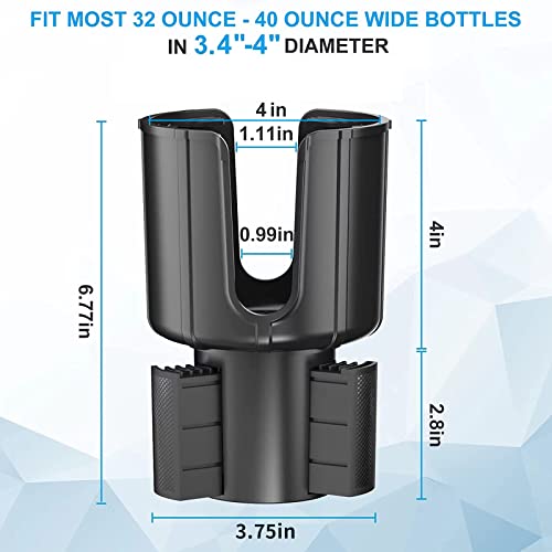 Car-Cup-Holder-Expander-Adapter Adjustable Base, Narundren Compatible With Yeti 20/26/30 Oz Hydro Flasks Large 32/40Oz, Fits Most Cup Holder, Diameter Bottles In 3.4"-4" (1Pcs) #TOP5