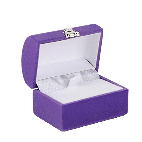 Alinory Boîte à Bijoux, boîte à Bijoux Bague, boîtier, Pendentif, Cadeau, Organisateur d'affichage(Violet) Cover