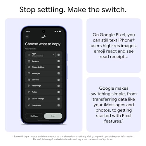 Google Pixel 10a - 7 years of Pixel Drops, 30+ hours battery, Camera Coach, Gemini Live - Lavender, 128GB + Pixel 10a Case - Made from Recycled Plastic, Unimpeded Charging, Drop Tested - Lavender - 7