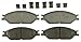 Wagner ThermoQuiet QC803 Ceramic Disc Pad Set With Installation Hardware, Front