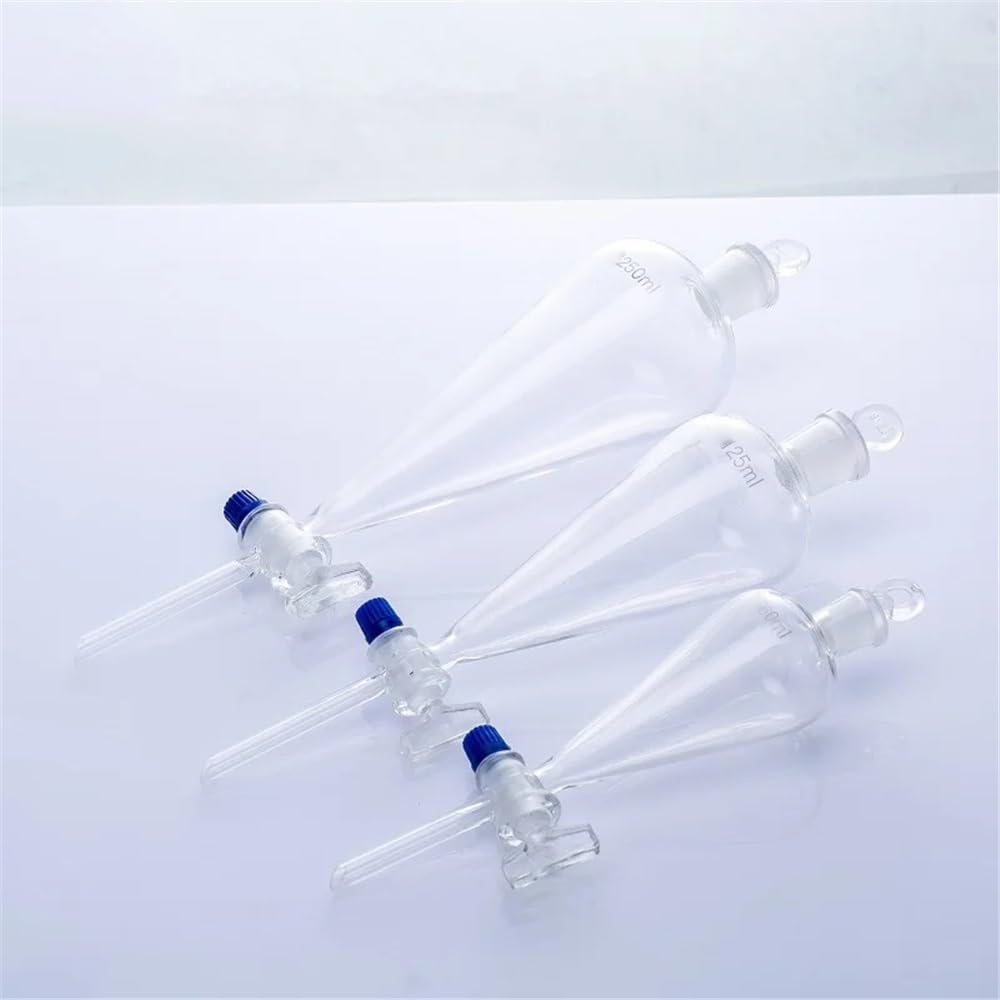 Imbuto separatore da 500 ml con tappo in vetro smerigliato e attrezzatura laboratorio Attrezzature da laboratorio