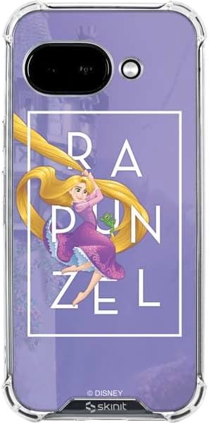Skinit Clear Phone Case Compatible with Google Pixel 9a - Officially Licensed Disney Princess Rapunzel Never Too Old to Dream Art Design