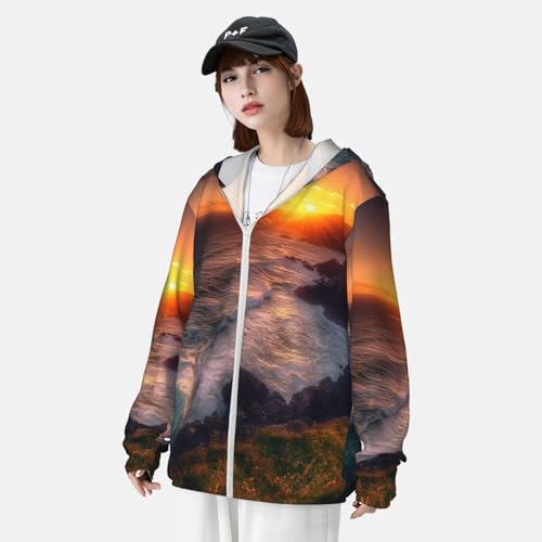 Chaqueta de protección solar para hombre UPF 50+ manga larga miniatura 4