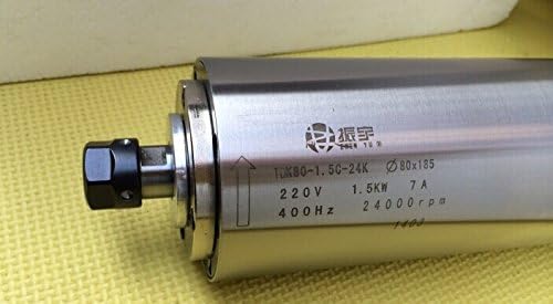 Miniatura 2 de CGOLDENWALL Motor de husillo de máquina de grabado, husillo refrigerado por agua de alta velocidad 220 V y 1.5 kw