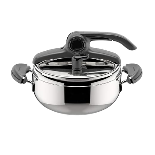 Lagostina Mia Lagoeasy'Up Pentola a Pressione, 3.5 L, Acciaio Inox 18/10, 22 cm