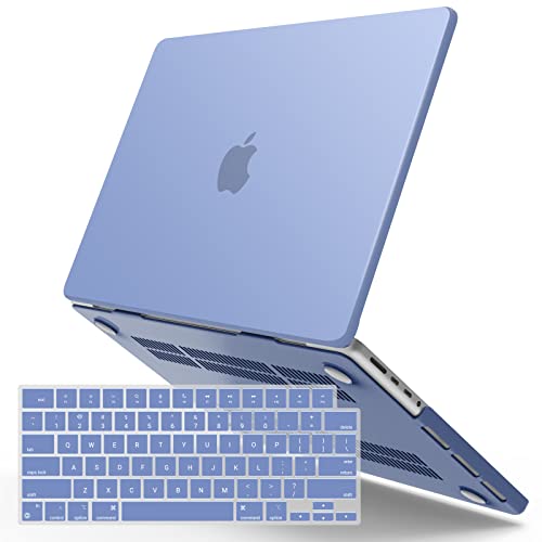 Coque Mac Pro 14 pouces A2442 bleu protection clavier rigide IBENZER