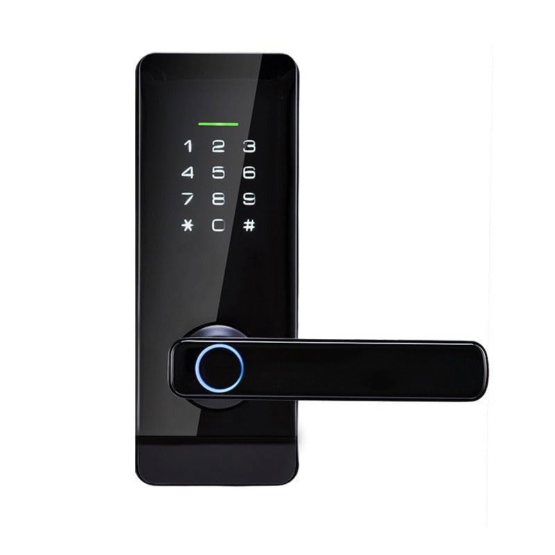 Serrure électronique code et empreinte digitale en alliage aluminium pour poignée de porte
