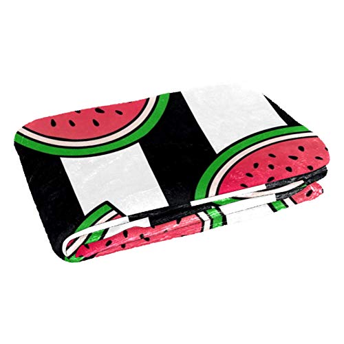 Couverture douce lit plaid chaud rayures pastèques canapé camping