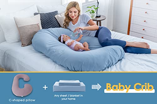 Insen Pregnancy Pillow,Maternity Body Pillow For Pregnancy, C Shaped Body Pillow For Pregnant Women, Purple #TOP5