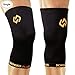 SCIROKKO Compression Copper Knee Sleeve - Guaranteed Recovery Knee Brace for Men and Women - Ultra-high Copper Content Infused Fit Brace Support for Arthritis Relief - Wear Anywhere - Single (Large)