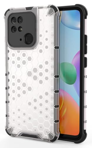 Image of Prime Retail Hard PC Back Case Cover for Redmi Mi 10 Power Anti Slip Ultra Thin Shockproof Reinforced Corners (Transparent)