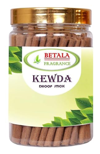 Image of Betala Fragrance Kewda Dhoop Sticks For Pooja, 200 gm Dhup Batti Pack with Holder, Bamboo Less, Charcoal Free