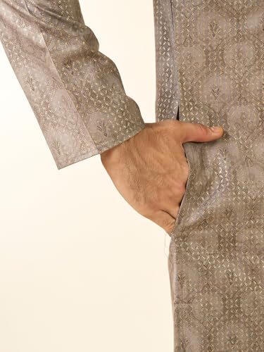 Image of DIWAS BY MANYAVAR Men's Cotton Blend Printed Kurta (1pc)
