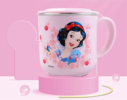 Everyday Delights Disney Princess Snow White Durable Abs Stainless Steel Cup With Lid, 250Ml Pink #TOP1
