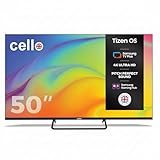 Cello C5025TZ Frameless 50 inch 4K Ultra HD Large Smart Television Powered by Tizen Operating System Cloud Gaming Without Console - Bluetooth, HDMI, USB & Wi-Fi Connectivity Made in UK,Model Year 2025