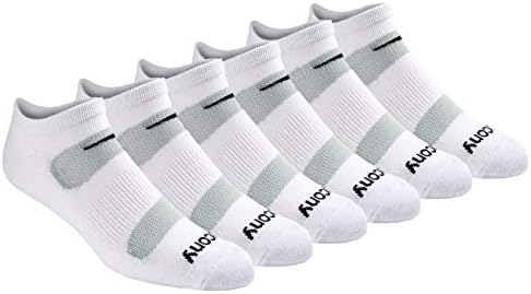 Saucony Men's 6 Pack Competition with Ventilation Low Cut Socks