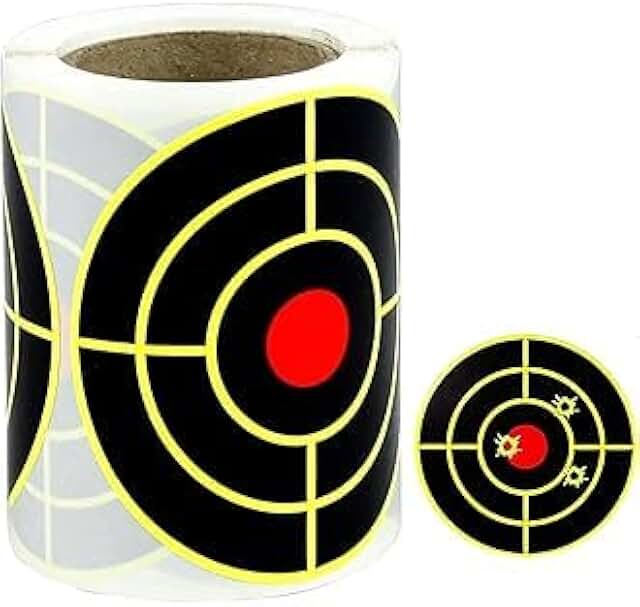 Alvos Adesivo Reativo Mira Tiro Esportivo Treino Caça 100 Unidades