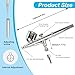 Air Brush 0.3mm Gravity Feed Dual-Action Airbrush Paint Spray Gun Kit Set Airbrush Kit Air Brush Painting Set for Nails Painting Art Craft