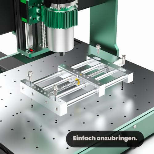 AnoleX CNC Router High-Precision Aluminum Vise Bench Clamp, 282mm x 150mm x 30mm
