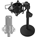 Configuración de grabación ideal: ideal para grabar, vídeos de YouTube, podcasting, juegos en línea o trabajo de voz/habla. El paquete incluye soporte de choque para micrófono, adaptador de conector universal.