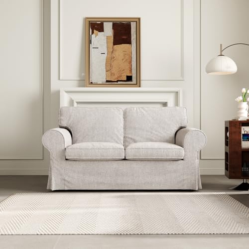 MASWOND Ektorp Loveseat Cover Replacement for IKEA Ektorp Sofa Cover,