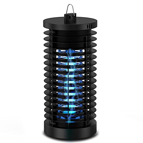 GLOUE Bug Zapper Indoor, 9W Powerful Insect Killer, Plug-in Electric Mosquito Zapper - Power Portable Home Mosquito Flying Insects Trap for Bedroom, Living Rooms, Kitchens.