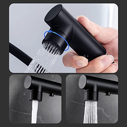 Robinet de cuisine à 2 trous rétractable pour simplifier la vaisselle - 5