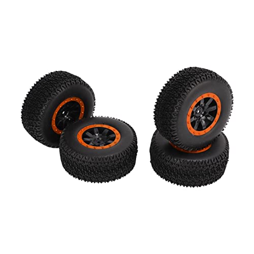 Short Course Truck Banden, RC Short Course Truck Rubber Wiel Antislip Uitstekende grip voor Slash voor ZD Racing voor HPI(Oranje) - Image 6