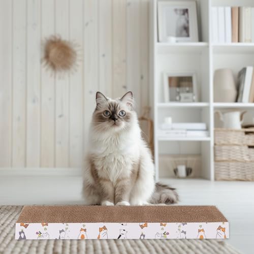 Grattoir pour chat en carton ondulé antidérapant (pack de 3)