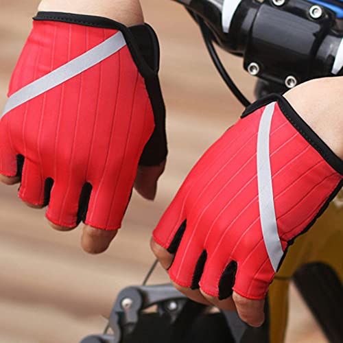 EJDTOP Meia Luvas Ciclismo Dedo para Homens/Mulheres Acolchoado Curto Luvas de Esportes Outdoor Cicl