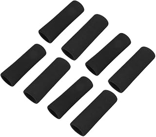 Motorcycle Handlebar Grips 8X Motorbike Motorcycle Slip-On Foam Anti Vibration Comfort Handlebar Grip Cover Handlebar During Driving Adjustment, Black