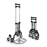 KENDO Sackkarre Treppensteiger Klappbar 80 kg - Faltbare Aluminium...